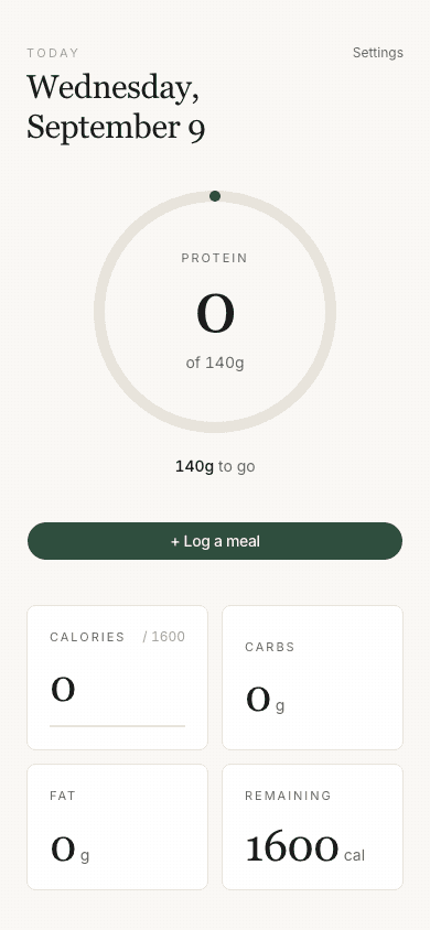 GLP-1 tracker on a phone